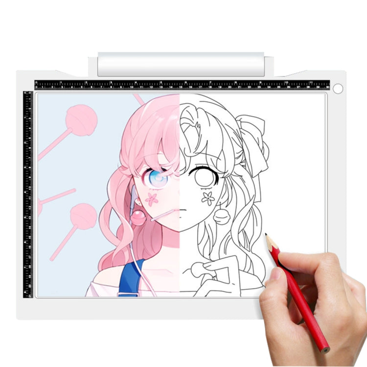 แผ่นไฟวาดภาพ LED ขนาด A4-19 กำลังไฟ 6.5W ปรับความสว่างได้ 3 ระดับ พร้อมสาย USB