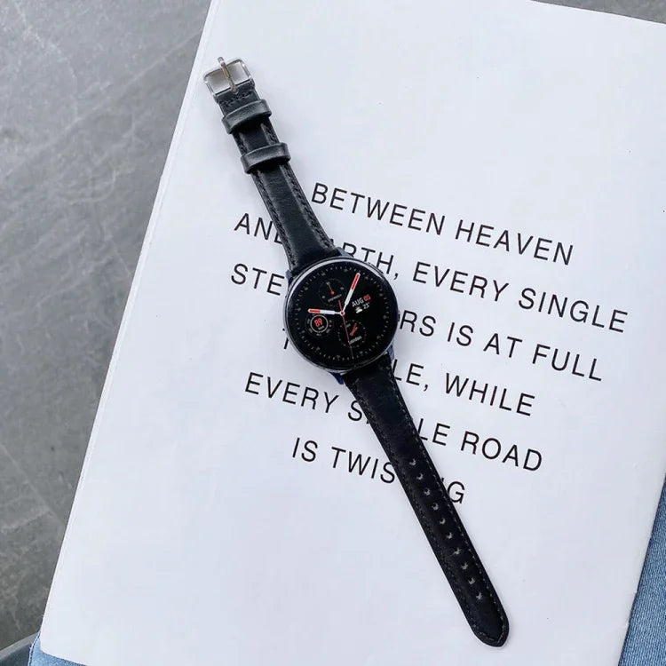 สำหรับ Samsung Galaxy Watch สายนาฬิกาหนังสองด้านขนาด 22 มม. สำหรับนาฬิกาอัจฉริยะ ขนาดเล็ก 22 มม.