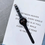 สำหรับ Samsung Galaxy Watch สายนาฬิกาหนังสองด้านขนาด 20 มม. สำหรับนาฬิกาอัจฉริยะ ขนาดเล็ก 20 มม.