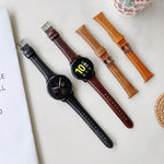 สำหรับ Samsung Galaxy Watch สายนาฬิกาหนังสองด้านขนาด 20 มม. สำหรับนาฬิกาอัจฉริยะ ขนาดเล็ก 20 มม.
