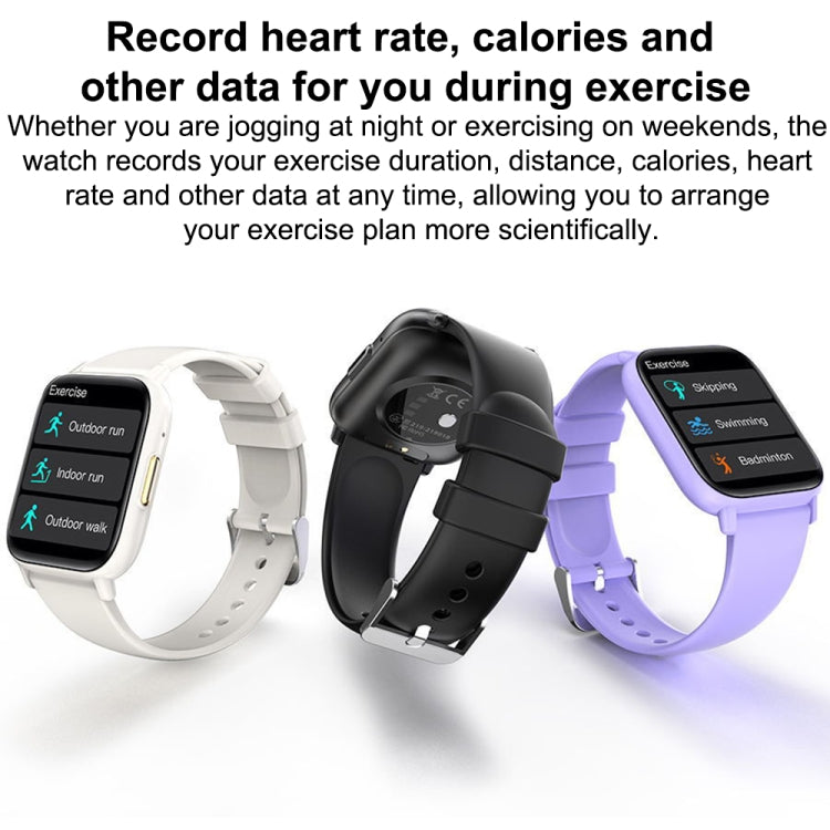 DM60 นาฬิกาสมาร์ทกันน้ำขนาด 1.83 นิ้ว, รองรับการตรวจวัดอุณหภูมิร่างกาย / อัตราการเต้นหัวใจ / ปริมาณออกซิเจนในเลือด / ตรวจวัดความดันโลหิต
