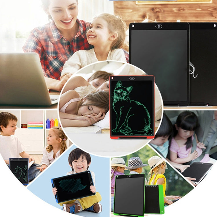 แท็บเล็ตเขียน LCD แบบพกพาขนาด 12 นิ้ว สำหรับวาดภาพ กราฟฟิตี แผ่นเขียนอิเล็กทรอนิกส์ แผ่นข้อความ แผ่นร่าง พร้อมปากกาเขียน สีดำ 12 นิ้ว, สีเขียว 12 นิ้ว, สีน้ำเงิน 12 นิ้ว, สีแดง 12 นิ้ว, สีขาว 12 นิ้ว
