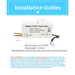 ตัวควบคุมสวิตช์ไร้สายสมาร์ท Zigbee IEEE 802.15.4 85-265V 50-60Hz