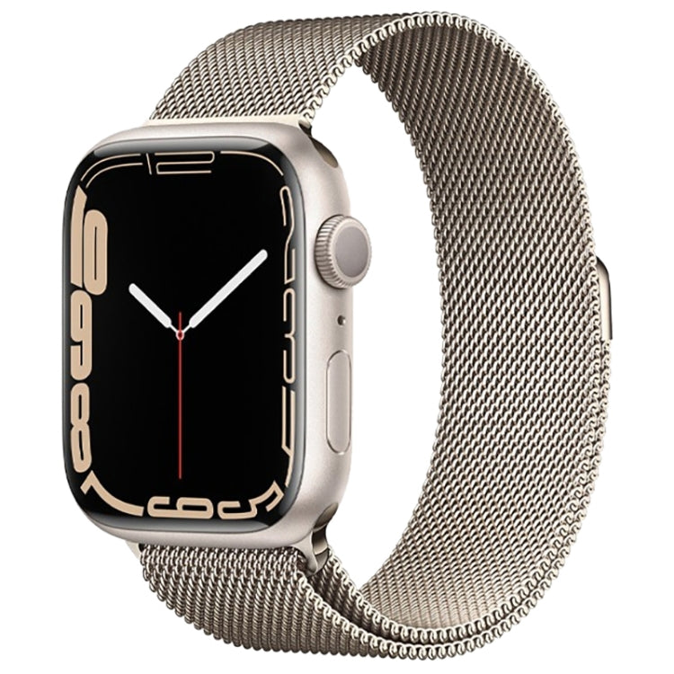 สายรัดนาฬิกา Milanese Loop แบบแม่เหล็กสแตนเลส สำหรับ Apple Watch Series 10 42mm / 9&8&7 41mm / SE 3&SE 2&6&SE&5&4 40mm / 3&2&1 38mm, สำหรับ Apple Watch Series 8&7 41mm / SE 2&6&SE&5&4 40mm / 3&2&1 38mm