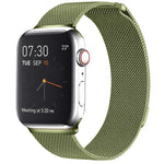 สายรัดนาฬิกา Milanese Loop แบบแม่เหล็กสแตนเลส สำหรับ Apple Watch Series 10 42mm / 9&8&7 41mm / SE 3&SE 2&6&SE&5&4 40mm / 3&2&1 38mm, สำหรับ Apple Watch Series 8&7 41mm / SE 2&6&SE&5&4 40mm / 3&2&1 38mm
