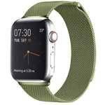 สายรัดนาฬิกา Milanese Loop แบบแม่เหล็กสแตนเลส สำหรับ Apple Watch Series 10 42mm / 9&8&7 41mm / SE 3&SE 2&6&SE&5&4 40mm / 3&2&1 38mm, สำหรับ Apple Watch Series 8&7 41mm / SE 2&6&SE&5&4 40mm / 3&2&1 38mm
