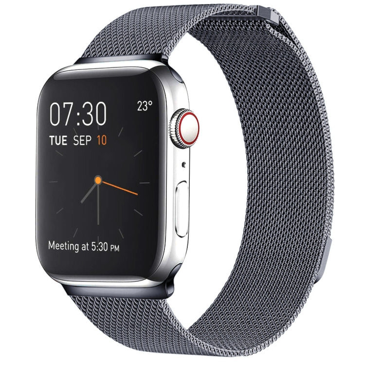 สายรัดนาฬิกา Milanese Loop แบบแม่เหล็กสแตนเลส สำหรับ Apple Watch Series 10 42mm / 9&8&7 41mm / SE 3&SE 2&6&SE&5&4 40mm / 3&2&1 38mm, สำหรับ Apple Watch Series 8&7 41mm / SE 2&6&SE&5&4 40mm / 3&2&1 38mm