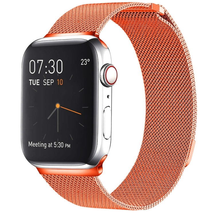 สายรัดนาฬิกา Milanese Loop แบบแม่เหล็กสแตนเลส สำหรับ Apple Watch Series 10 42mm / 9&8&7 41mm / SE 3&SE 2&6&SE&5&4 40mm / 3&2&1 38mm, สำหรับ Apple Watch Series 8&7 41mm / SE 2&6&SE&5&4 40mm / 3&2&1 38mm