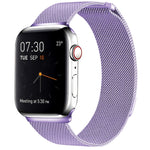 สายรัดนาฬิกา Milanese Loop แบบแม่เหล็กสแตนเลส สำหรับ Apple Watch Series 10 42mm / 9&8&7 41mm / SE 3&SE 2&6&SE&5&4 40mm / 3&2&1 38mm, สำหรับ Apple Watch Series 8&7 41mm / SE 2&6&SE&5&4 40mm / 3&2&1 38mm