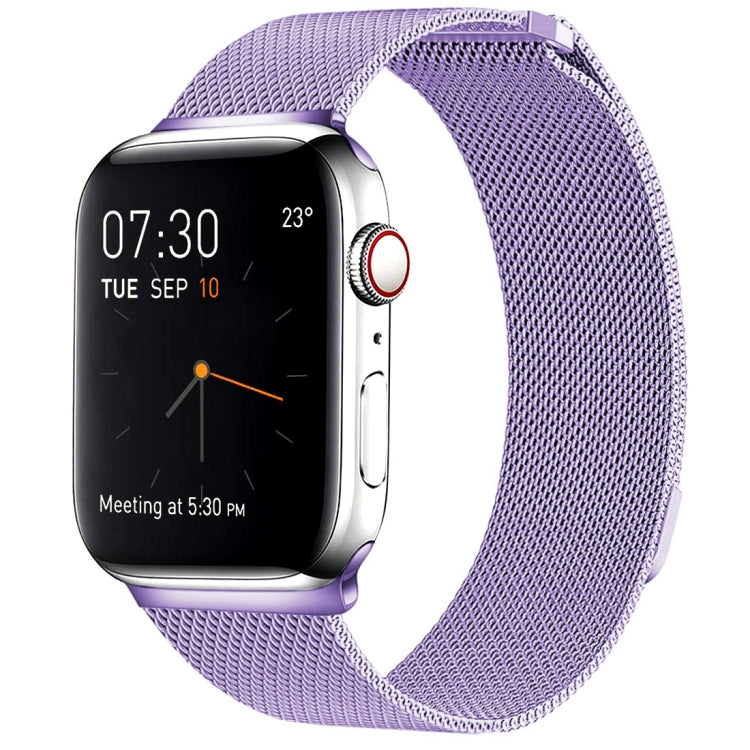 สายรัดนาฬิกา Milanese Loop แบบแม่เหล็กสแตนเลส สำหรับ Apple Watch Series 10 42mm / 9&8&7 41mm / SE 3&SE 2&6&SE&5&4 40mm / 3&2&1 38mm, สำหรับ Apple Watch Series 8&7 41mm / SE 2&6&SE&5&4 40mm / 3&2&1 38mm