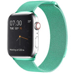 สายรัดนาฬิกา Milanese Loop แบบแม่เหล็กสแตนเลส สำหรับ Apple Watch Series 10 42mm / 9&8&7 41mm / SE 3&SE 2&6&SE&5&4 40mm / 3&2&1 38mm, สำหรับ Apple Watch Series 8&7 41mm / SE 2&6&SE&5&4 40mm / 3&2&1 38mm