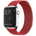 สายรัดนาฬิกา Milanese Loop แบบแม่เหล็กสแตนเลส สำหรับ Apple Watch Series 10 42mm / 9&8&7 41mm / SE 3&SE 2&6&SE&5&4 40mm / 3&2&1 38mm, สำหรับ Apple Watch Series 8&7 41mm / SE 2&6&SE&5&4 40mm / 3&2&1 38mm