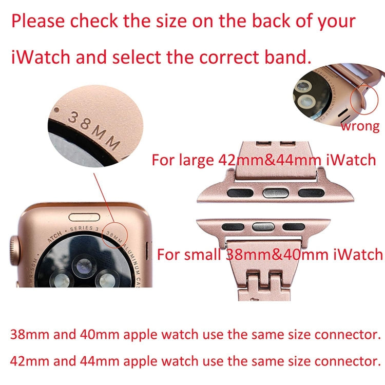 สายรัดนาฬิกาสแตนเลสลายเพชรสีสัน สำหรับ Apple Watch Series 10 42mm / 9&8&7 41mm / SE 3&SE 2&6&SE&5&4 40mm / 3&2&1 38mm