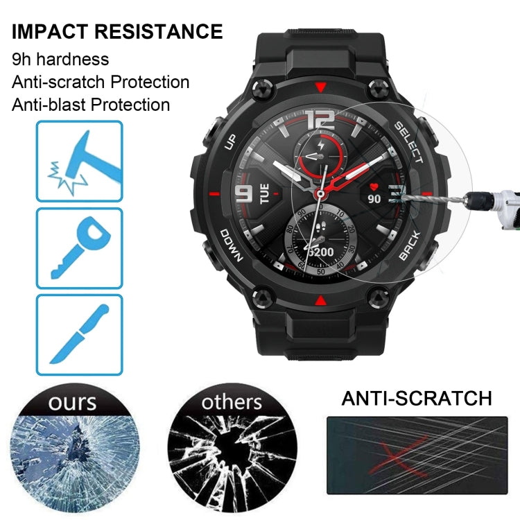 For Huami Amazfit T-Rex 0.26mm 2.5D 9H Tempered Glass Film Screen Protector, For Huami Amazfit T-Rex