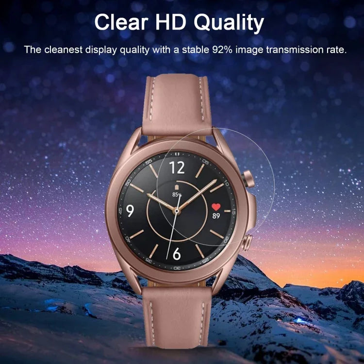 ฟิล์มกระจกนิรภัย 0.26มม. 2.5D 9H สำหรับ Samsung Galaxy Watch3 45มม., สำหรับ Samsung Galaxy Watch3 45มม.