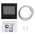 BHT-002GBLW เทอร์โมสตัทห้องแบบดิจิทัล LCD ระบบทำความร้อนอิเล็กทรอนิกส์ 16A พร้อมเซนเซอร์และแสดงเวลา ควบคุม WiFi, BHT-002GBLW 16A (สีดำ) ระบบทำความร้อนอิเล็กทรอนิกส์, BHT-002GBLW 16A (สีขาว) ระบบทำความร้อนอิเล็กทรอนิกส์