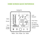 BHT-002GBLW เทอร์โมสตัทห้องแบบดิจิทัล LCD ระบบทำความร้อนอิเล็กทรอนิกส์ 16A พร้อมเซนเซอร์และแสดงเวลา ควบคุม WiFi, BHT-002GBLW 16A (สีดำ) ระบบทำความร้อนอิเล็กทรอนิกส์, BHT-002GBLW 16A (สีขาว) ระบบทำความร้อนอิเล็กทรอนิกส์