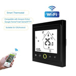 BHT-002GBLW เทอร์โมสตัทห้องแบบดิจิทัล LCD ระบบทำความร้อนอิเล็กทรอนิกส์ 16A พร้อมเซนเซอร์และแสดงเวลา ควบคุม WiFi, BHT-002GBLW 16A (สีดำ) ระบบทำความร้อนอิเล็กทรอนิกส์, BHT-002GBLW 16A (สีขาว) ระบบทำความร้อนอิเล็กทรอนิกส์