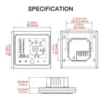 BHT-002GCLW เทอร์โมสตัทห้องแบบดิจิทัล LCD ระบบทำความร้อนน้ำ/แก๊ส 3A พร้อมแสดงเวลา ควบคุม WiFi, BHT-002GBLW 3A (สีดำ) ระบบทำความร้อนแก๊ส, BHT-002GBLW 3A (สีขาว) ระบบทำความร้อนแก๊ส