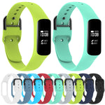 สายรัดนาฬิกาซิลิโคนสีเรียบสำหรับ Galaxy Fit-e
