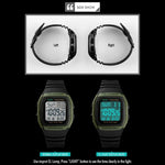 SKMEI 1278 นาฬิกาดิจิทัลแฟชั่นสำหรับกลางแจ้ง กันน้ำ 50 ม. นาฬิกาข้อมือกีฬา สำหรับนักเรียน รองรับนาฬิกาปลุก 5 กลุ่ม (ไทเทเนียม) SKMEI 1278