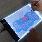 บอร์ดคัดลอก USB อะคริลิค A5 LED 2.2W 5V ปรับความสว่างได้ 3 ระดับ สำหรับร่างภาพอนิเมะ
