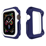 เคสป้องกันนาฬิกาอัจฉริยะกันกระแทกสองสี สำหรับ Apple Watch Series 3 / 2 / 1 38 มม. (ดำ เหลือง), (แดง ดำ), (ขาว น้ำเงิน)