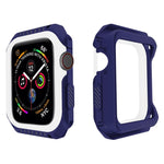 เคสป้องกันนาฬิกาอัจฉริยะกันกระแทกสองสี สำหรับ Apple Watch Series 3 / 2 / 1 38 มม. (ดำ เหลือง), (แดง ดำ), (ขาว น้ำเงิน)