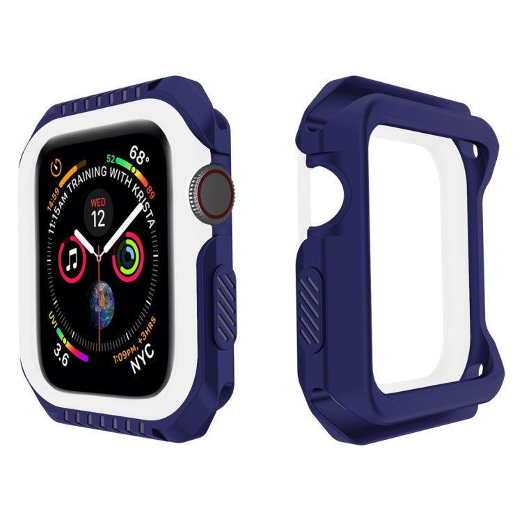 เคสป้องกันนาฬิกาอัจฉริยะกันกระแทกสองสี สำหรับ Apple Watch Series 3 / 2 / 1 38 มม. (ดำ เหลือง), (แดง ดำ), (ขาว น้ำเงิน)