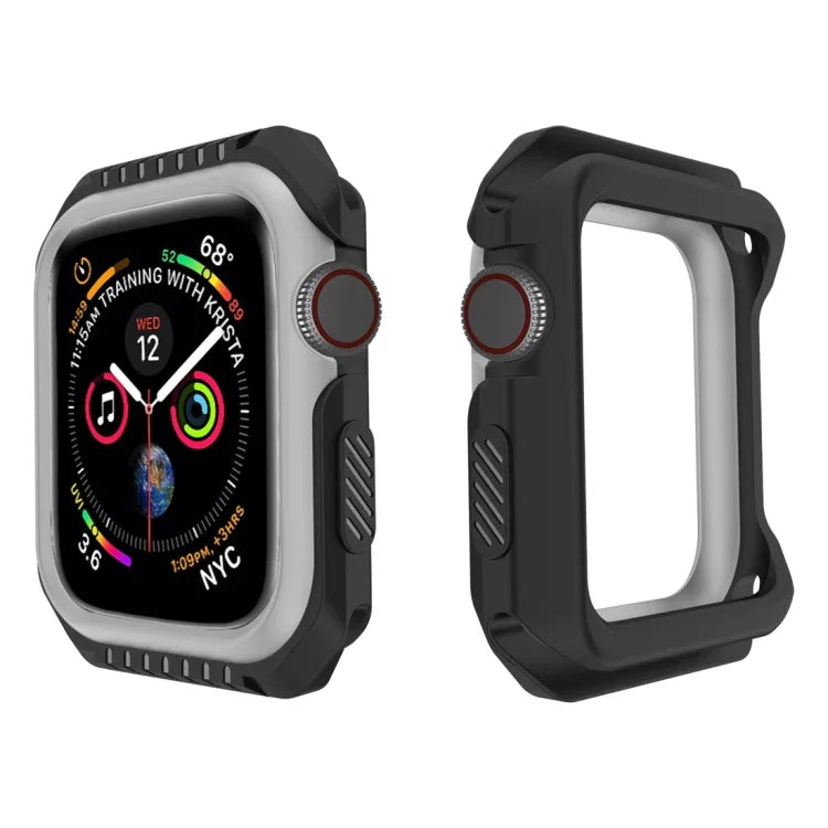 เคสป้องกันสมาร์ทวอทช์กันกระแทกสองสี สำหรับ Apple Watch Series 3 / 2 / 1 42 มม. (ดำแดง), (ดำเหลือง), (ชมพูฟ้า)