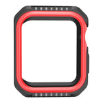 เคสป้องกันสมาร์ทวอทช์กันกระแทกสองสี สำหรับ Apple Watch Series 3 / 2 / 1 42 มม. (ดำแดง), (ดำเหลือง), (ชมพูฟ้า)