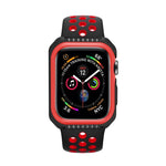 เคสป้องกันสมาร์ทวอทช์กันกระแทกสองสี สำหรับ Apple Watch Series 3 / 2 / 1 42 มม. (ดำแดง), (ดำเหลือง), (ชมพูฟ้า)