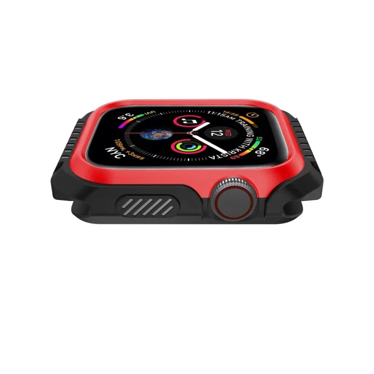 เคสป้องกันสมาร์ทวอทช์กันกระแทกสองสี สำหรับ Apple Watch Series 3 / 2 / 1 42 มม. (ดำแดง), (ดำเหลือง), (ชมพูฟ้า)