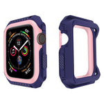 เคสป้องกันสมาร์ทวอทช์กันกระแทกสองสี สำหรับ Apple Watch Series 3 / 2 / 1 42 มม. (ดำแดง), (ดำเหลือง), (ชมพูฟ้า)