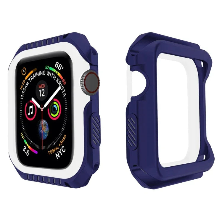 เคสป้องกันสมาร์ทวอทช์กันกระแทกสองสี สำหรับ Apple Watch Series 3 / 2 / 1 42 มม. (ดำแดง), (ดำเหลือง), (ชมพูฟ้า)