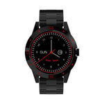 N6 นาฬิกาสมาร์ทหน้าจอ TFT 1.3 นิ้ว MTK2502C บลูทูธ 4.0, สายรัดนาฬิกาสแตนเลส, รองรับการตรวจวัดอัตราการเต้นหัวใจ & เครื่องนับก้าว & ตรวจวัดการนอนหลับ & แจ้งเตือนการนั่งนาน, สายรัดนาฬิกาสแตนเลส/สีดำ, สายรัดนาฬิกาสแตนเลส/สีเงิน