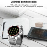 N6 นาฬิกาสมาร์ทหน้าจอ TFT 1.3 นิ้ว MTK2502C บลูทูธ 4.0, สายรัดนาฬิกาสแตนเลส, รองรับการตรวจวัดอัตราการเต้นหัวใจ & เครื่องนับก้าว & ตรวจวัดการนอนหลับ & แจ้งเตือนการนั่งนาน, สายรัดนาฬิกาสแตนเลส/สีดำ, สายรัดนาฬิกาสแตนเลส/สีเงิน