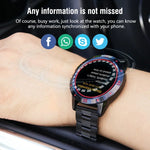 N6 นาฬิกาสมาร์ทหน้าจอ TFT 1.3 นิ้ว MTK2502C บลูทูธ 4.0, สายรัดนาฬิกาสแตนเลส, รองรับการตรวจวัดอัตราการเต้นหัวใจ & เครื่องนับก้าว & ตรวจวัดการนอนหลับ & แจ้งเตือนการนั่งนาน, สายรัดนาฬิกาสแตนเลส/สีดำ, สายรัดนาฬิกาสแตนเลส/สีเงิน