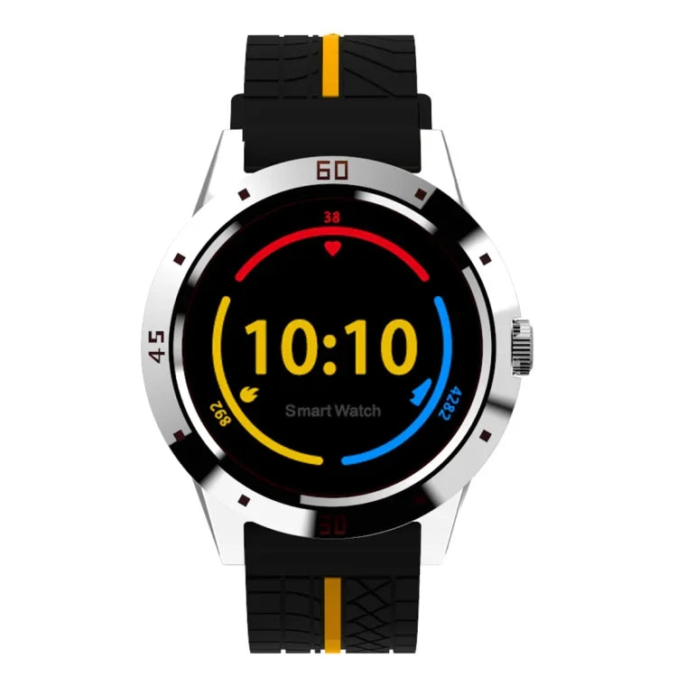 N6 สมาร์ทวอทช์ หน้าจอ TFT 1.3 นิ้ว MTK2502C บลูทูธ 4.0 สายซิลิโคน รองรับการตรวจวัดอัตราการเต้นของหัวใจ & เครื่องนับก้าว & ตรวจจับการนอน & แจ้งเตือนการนั่งนิ่ง สายซิลิโคนสีแดง, สายซิลิโคนสีเหลือง
