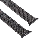 สายรัดนาฬิกาข้อมือสแตนเลสเก้าลูกปัดสำหรับ Apple Watch Series 7 41 มม. / 6 & SE & 5 & 4 40 มม. / 3 & 2 & 1 38 มม.