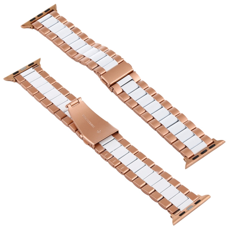 สายสแตนเลสสตีลสำหรับ Apple Watch Series 10 42 มม. / 9&8&7 41 มม. / SE 3&SE 2&6&SE&5&4 40 มม. / 3&2&1 38 มม., สำหรับ Apple Watch Series 8&7 41 มม. / SE 2&6&SE&5&4 40 มม. / 3&2&1 38 มม.