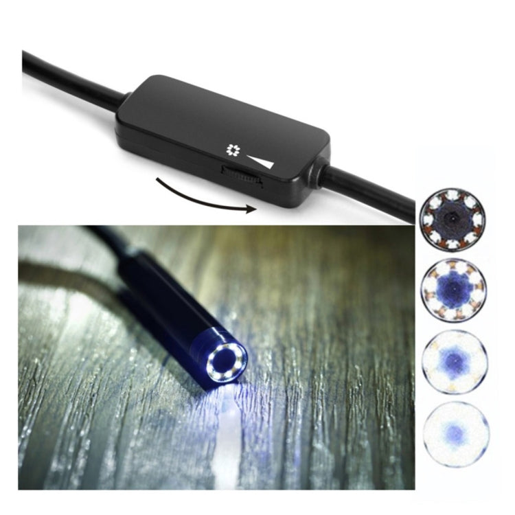 กล้องส่องตรวจสอบ WiFi ความละเอียด 2.0MP ขนาดเลนส์ 8 มม. YPC110 พร้อมไฟ LED 8 ดวง กันน้ำ IP68 สายแข็งยาว 2 ม.