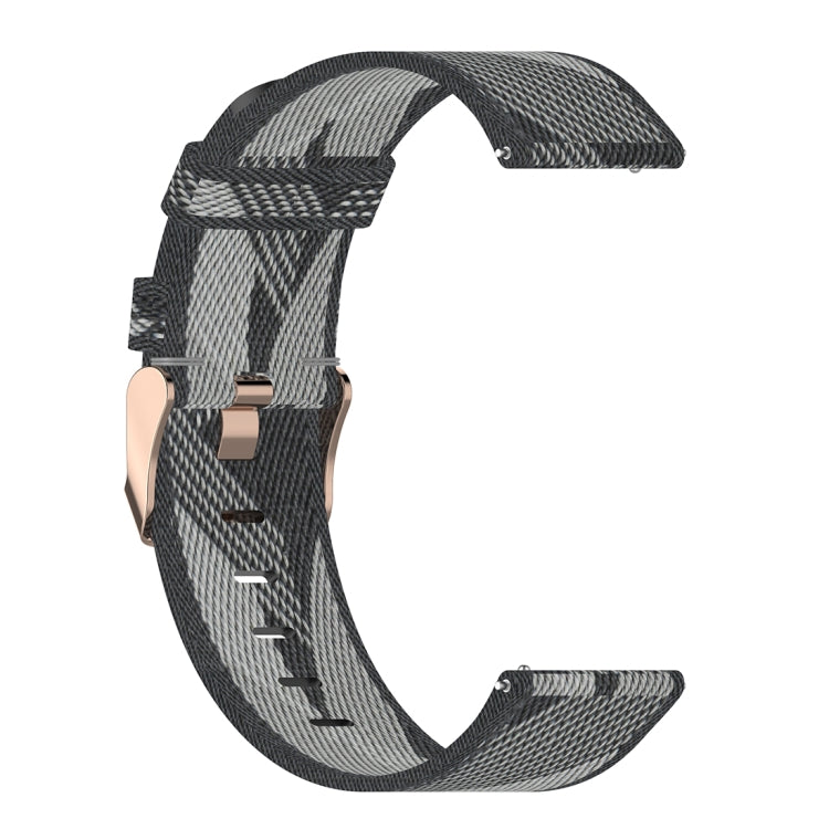 สายรัดนาฬิกาข้อมือไนลอนถักลายเส้น 20 มม. สำหรับ Galaxy Watch 42 มม., Galaxy Active / Active 2, Gear Sport, S2 Classic