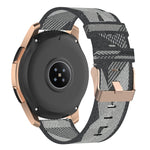 สายรัดนาฬิกาข้อมือไนลอนถักลายเส้น 20 มม. สำหรับ Galaxy Watch 42 มม., Galaxy Active / Active 2, Gear Sport, S2 Classic