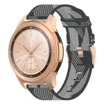 สายรัดนาฬิกาข้อมือไนลอนถักลายเส้น 20 มม. สำหรับ Galaxy Watch 42 มม., Galaxy Active / Active 2, Gear Sport, S2 Classic