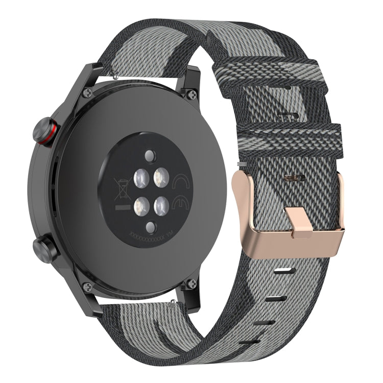 สายรัดข้อมือนาฬิกาไนลอนถักลาย 22 มม สำหรับ Huawei GT / GT2 46 มม, Honor Magic Watch 2 46 มม / Magic