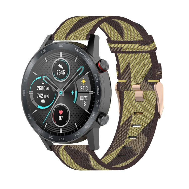 สายรัดข้อมือนาฬิกาไนลอนถักลาย 22 มม สำหรับ Huawei GT / GT2 46 มม, Honor Magic Watch 2 46 มม / Magic