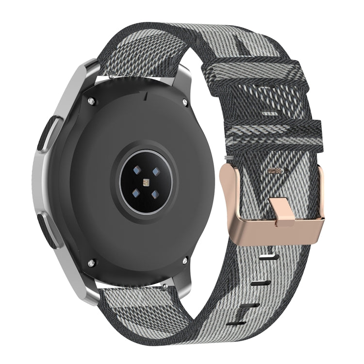 สายนาฬิกาไนลอนถักลายเส้นขนาด 22 มม. สำหรับ Galaxy Watch ขนาด 46 มม. / Gear S3