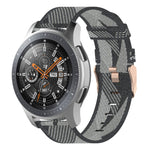 สายนาฬิกาไนลอนถักลายเส้นขนาด 22 มม. สำหรับ Galaxy Watch ขนาด 46 มม. / Gear S3