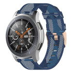 สายนาฬิกาไนลอนถักลายเส้นขนาด 22 มม. สำหรับ Galaxy Watch ขนาด 46 มม. / Gear S3